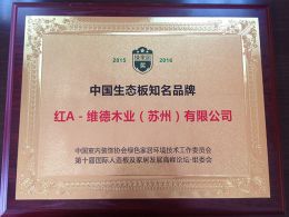 2015-2016年度中国生态板知名品牌